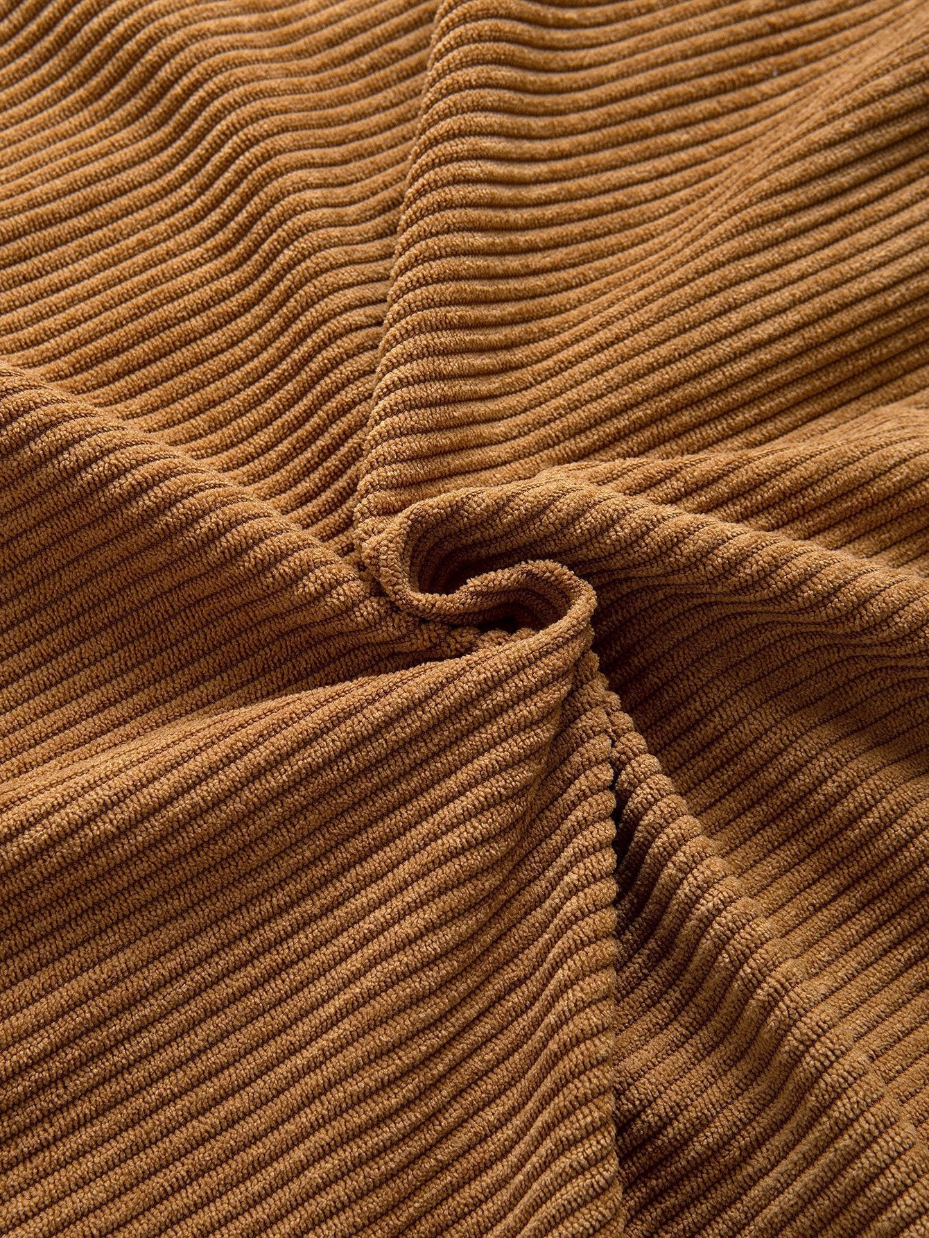 ᏒᎪᏞᏢᎻ ᏞᎪՍᏒЕΝ - Chemise à capuche en velours côtelé Relax Fit Colorblock